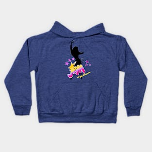 retro silhouette - jem and the hologram Kids Hoodie